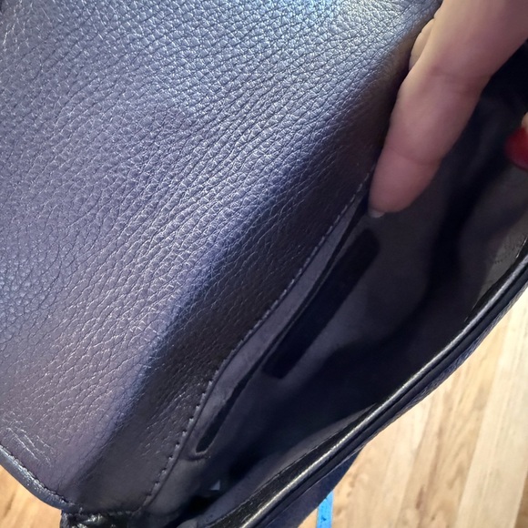 Michael Kors Metallic Leather Crossbody Bag w/ Chain Strap - Picture 4 of 6